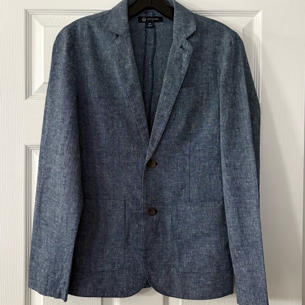 J. Crew Factory Crewcuts Thompson Linen Cotton Blazer